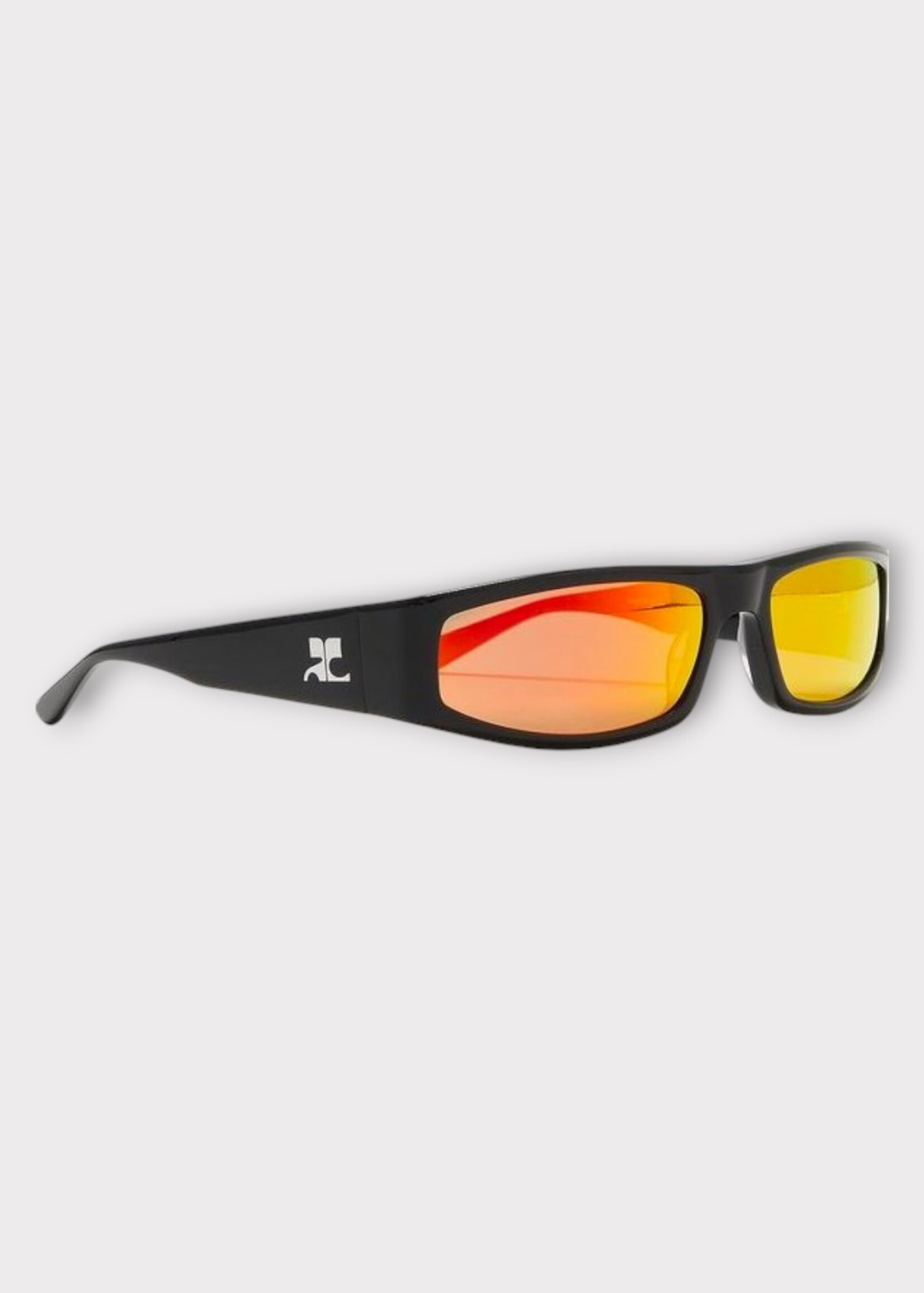 Courreges Courreges Sunglasses, Multi, Gradient Sunset Sunglasses in Sunset w/ Black Frame