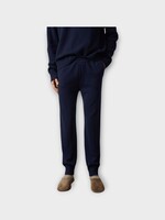 Lisa Yang Lisa Yang Trousers, Navy, Beaumont Cashmere Drawstring Waist Knitted Pants In Navy