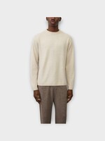Lisa Yang Lisa Yang Knitwear, White, Mason Cashmere Crew Neck Sweater In Oyster