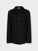 Dries Van Noten Dries Van Noten Jacket, Black, Braxton Wool Collared Button Up Jacket
