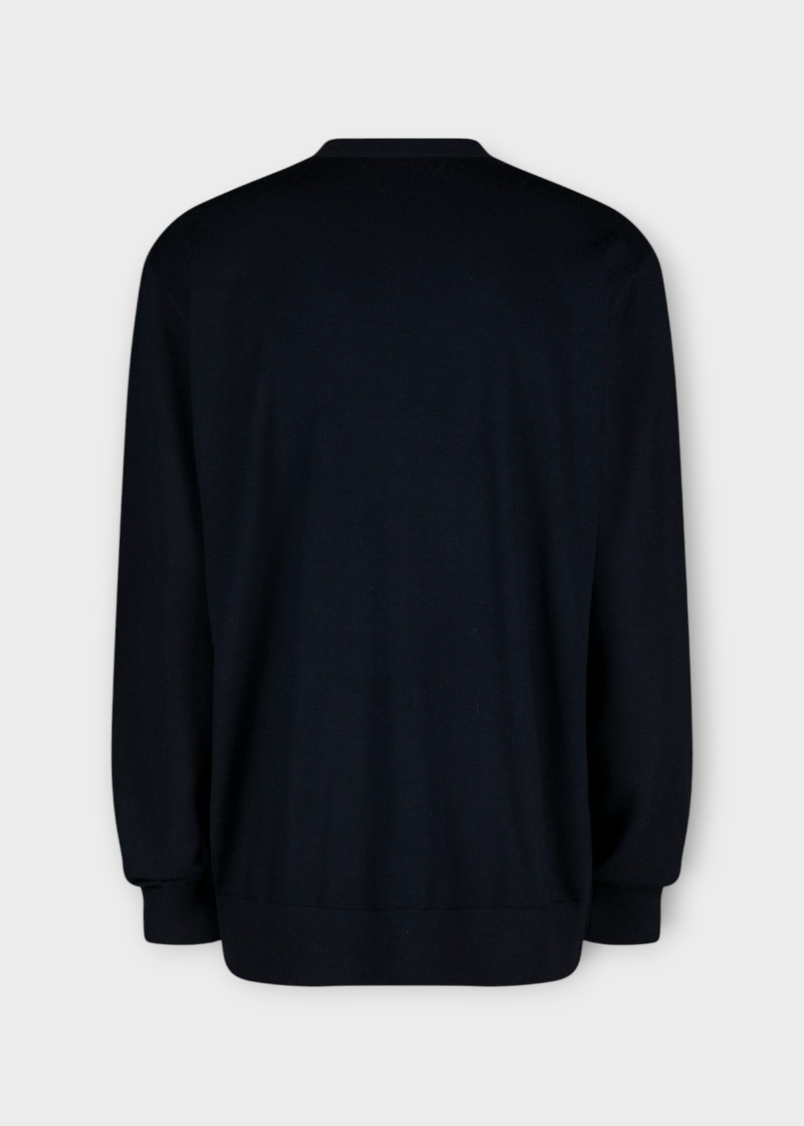 Dries Van Noten Dries Van Noten Knitwear, Navy, Murray Wool V-Neck Button Up Cardigan