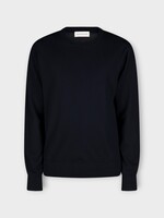 Dries Van Noten Dries Van Noten Knitwear, Navy, Murton Wool Crew Neck Lightweight Knitwear