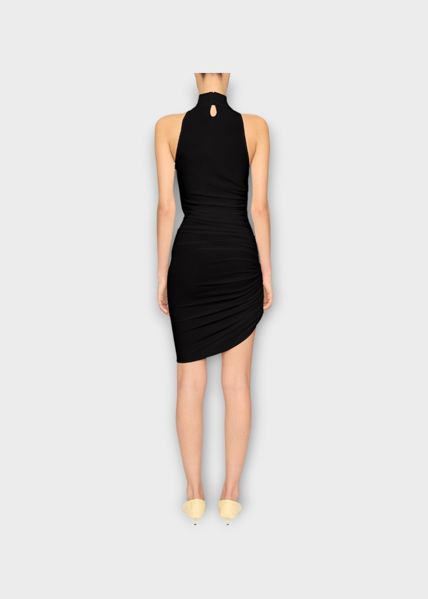 Jacquemus Jacquemus Dress, Black, Turtle Neck La Robe Piazza Ruffled Dress