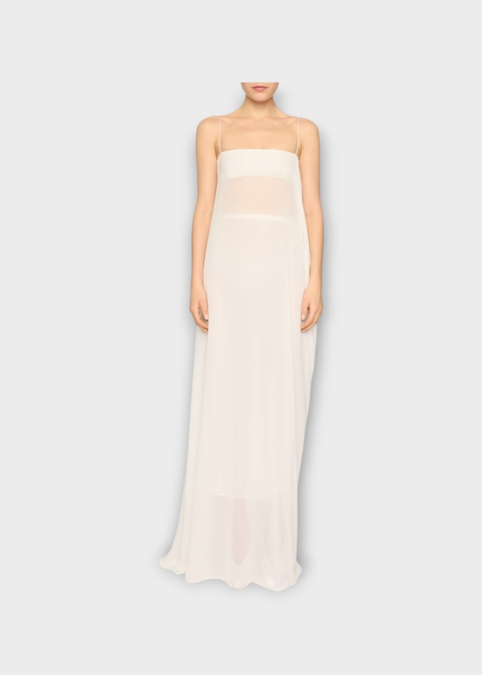 Jacquemus Jacquemus Dress, White, Sleeveless Bustier La Robe Bandeau Dress