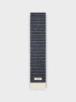Jacquemus Jacquemus Scarf, Multi, Scarf In Dark Grey & Blue w/ Stripes