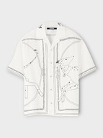 Jacquemus Jacquemus Shirt, Print, Cotton La Chemise Jean Shirt In White w/ Dog Print