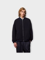 Massimo Alba Massimo Alba Jacket, Blue, Wool Reversible Padded Zipped Bomber In Blu