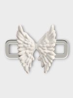 Poubel Poubel Charm, Print, Angel Wings Painted Enamel w/ Sterling Silver