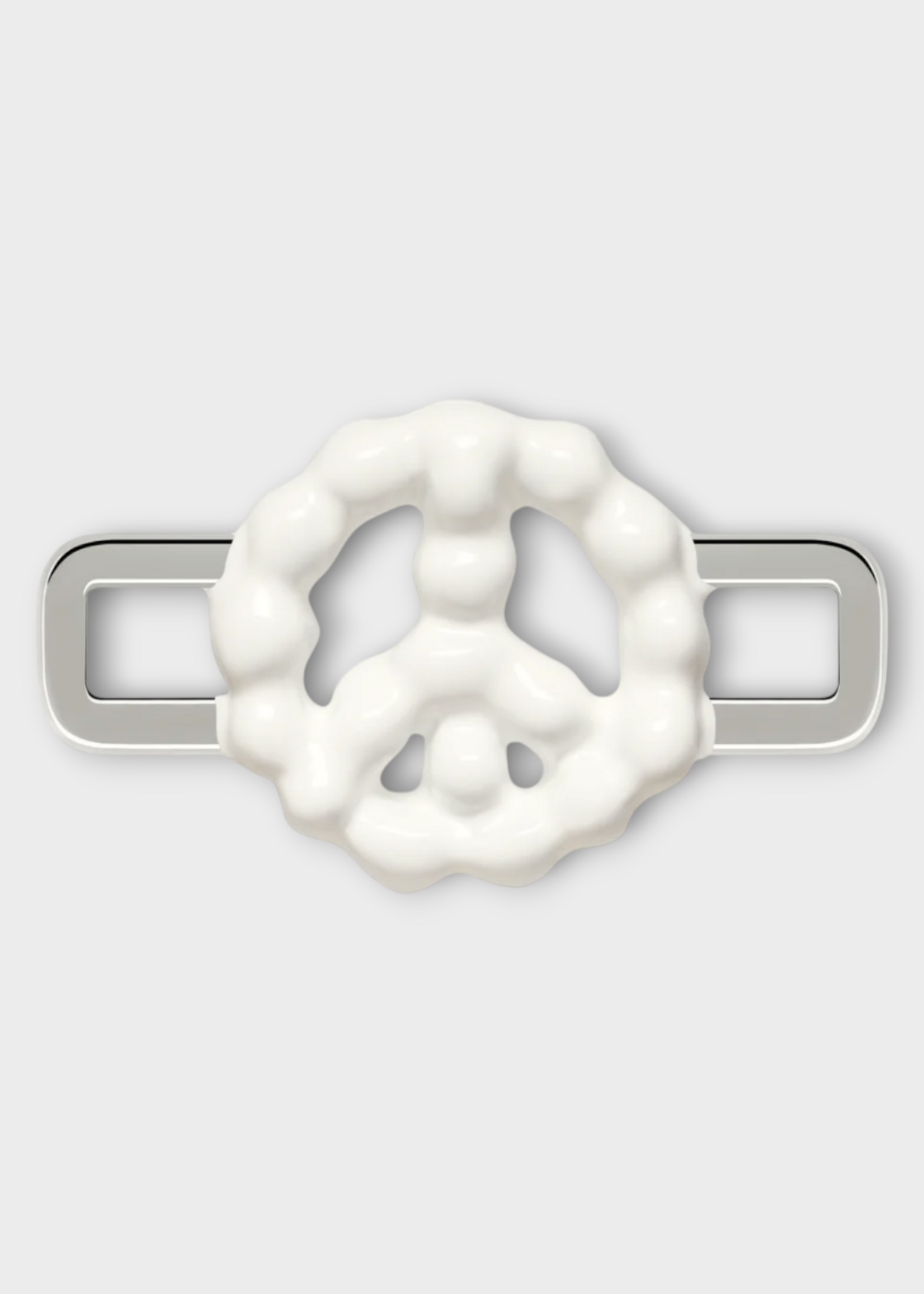 Poubel Poubel Charm, Print, Cloud Peace Painted Enamel w/ Sterling Silver