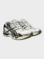 Asics Asics Sneakers, Multi, Gel Nimbus Shoes In Cream, Silver & Brown w/ Laces