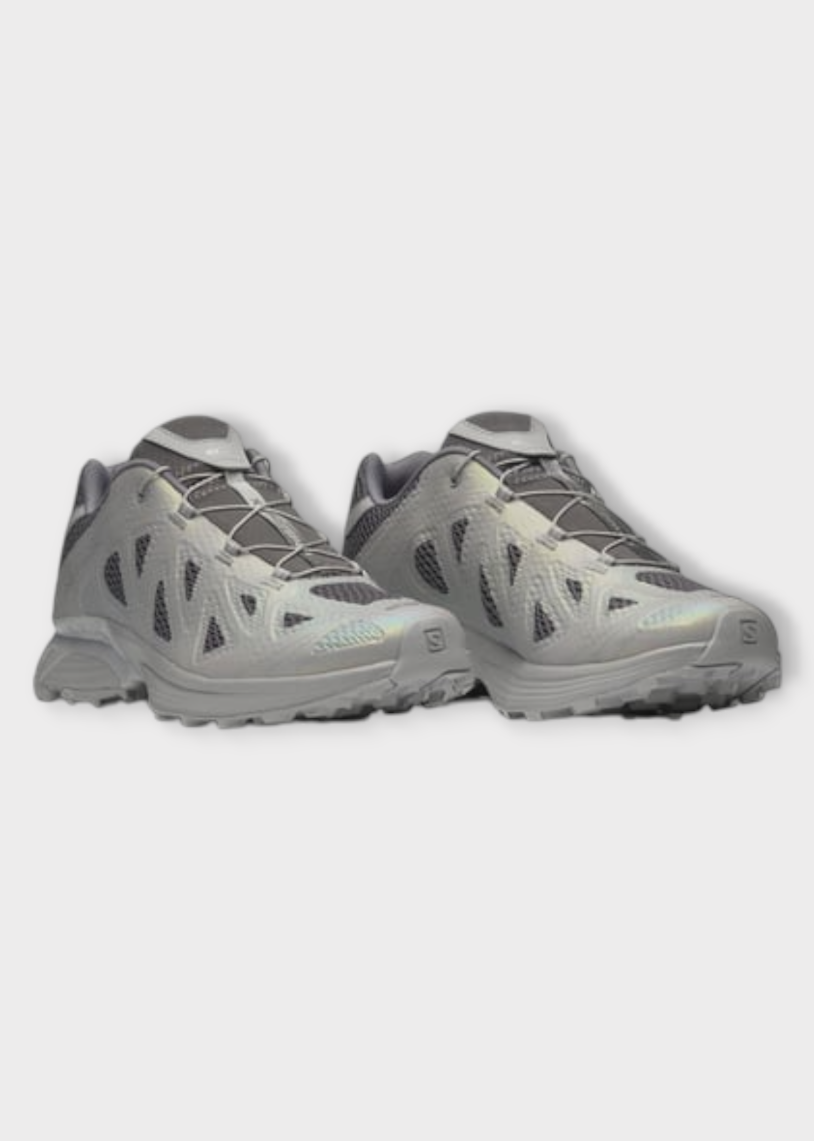 Salomon Salomon Sneakers, Multi, XT-WHISPER VOID Sneakers in Alloy, Castlerock & Ftw Silver w/ Drawstring Lace