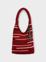 J.W. Anderson J.W. Anderson Bag, Multi, Waxed Cord Knitted Hobo Bag In Red & Multi