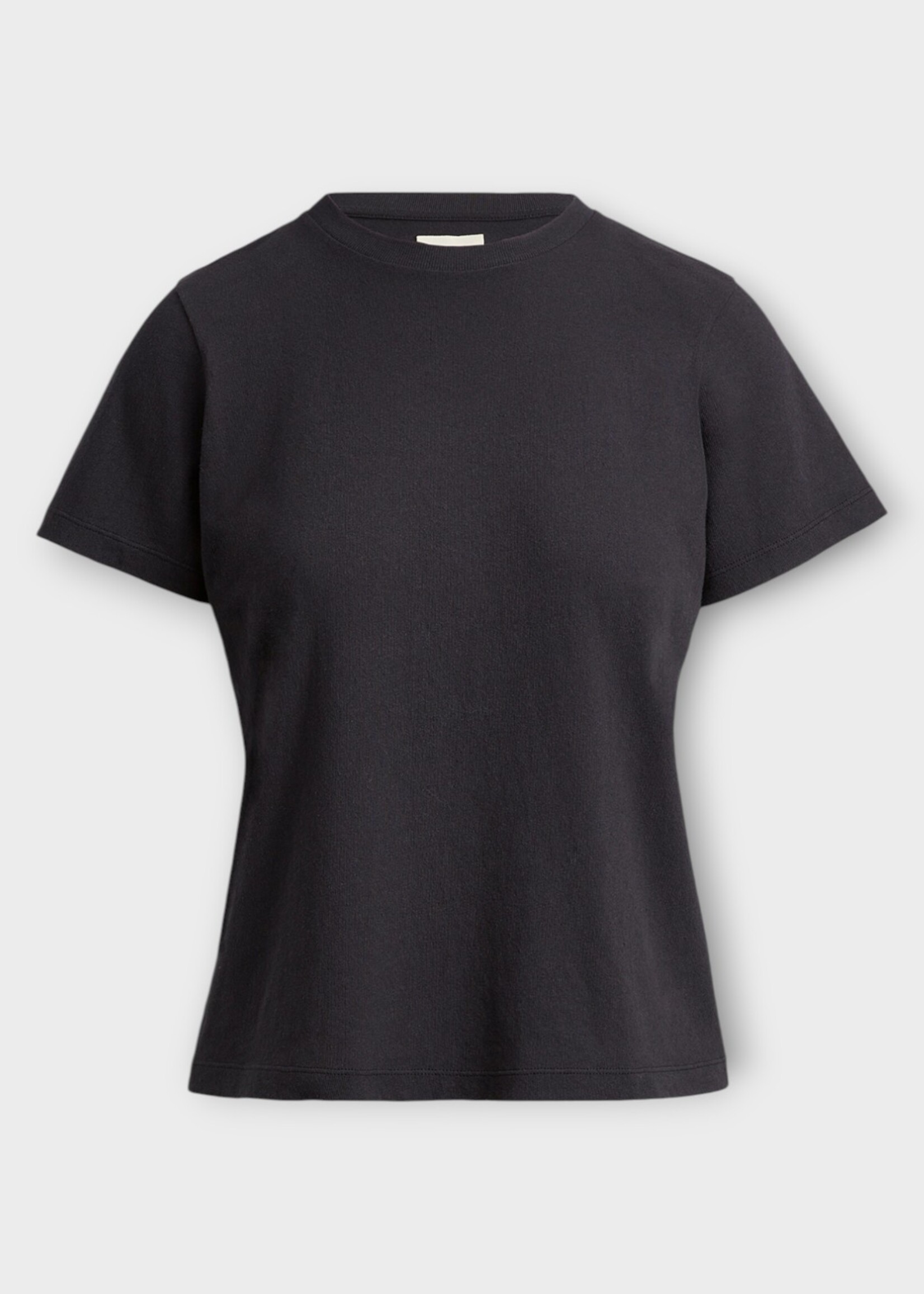 Khaite Khaite T-Shirt, Blue, Emmylou Cotton Crew Neck T-Shirt in Indigo w/ Logo Patch