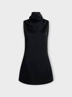 Khaite Khaite Dress, Black, Daria High Neck Sleeveless Mini Dress In Black