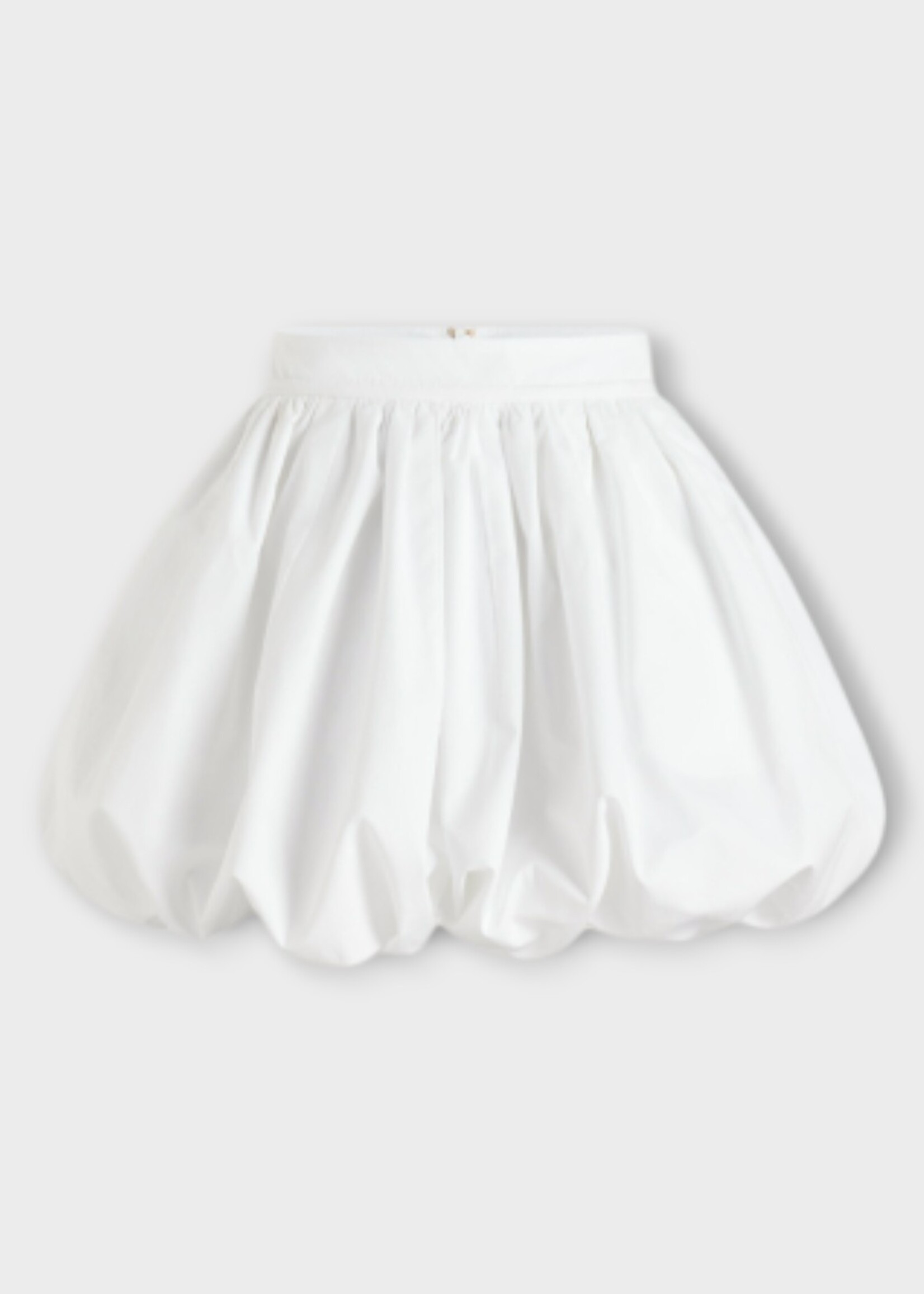 Patou Patou Skirt, White, Bloomer Voluminous Mini Skirt In White