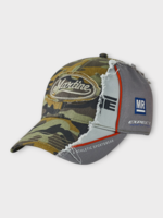 Martine Rose Martine Rose Hat, Print, Cotton Collage Basball Cap In Green w/ Camouflage Print