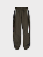 Martine Rose Martine Rose Trousers, Green, Elasticated Waist Layered Track Pants In Green Dark Green
