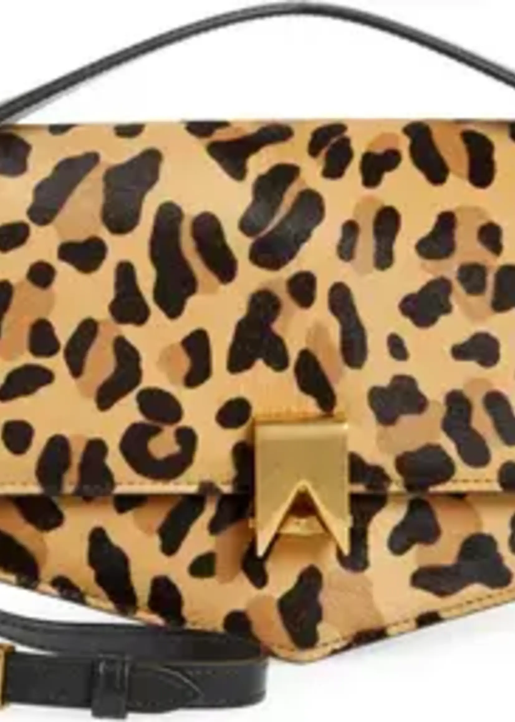 Alaia Alaia Bag, Print, Le Papa Hair Calf Leather Leopard Print Small Bag In Brun Sepia