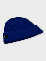 Undercover Undercover Hat, Blue, Cotton & Wool Mix Ribbed Beanie in Blue