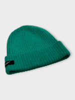 Undercover Undercover Hat, Green, Cotton & Wool Mix Ribbed Beanie in Emerald