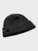 Undercover Undercover Hat, Grey, Cotton & Wool Mix Ribbed Beanie Top in Grey