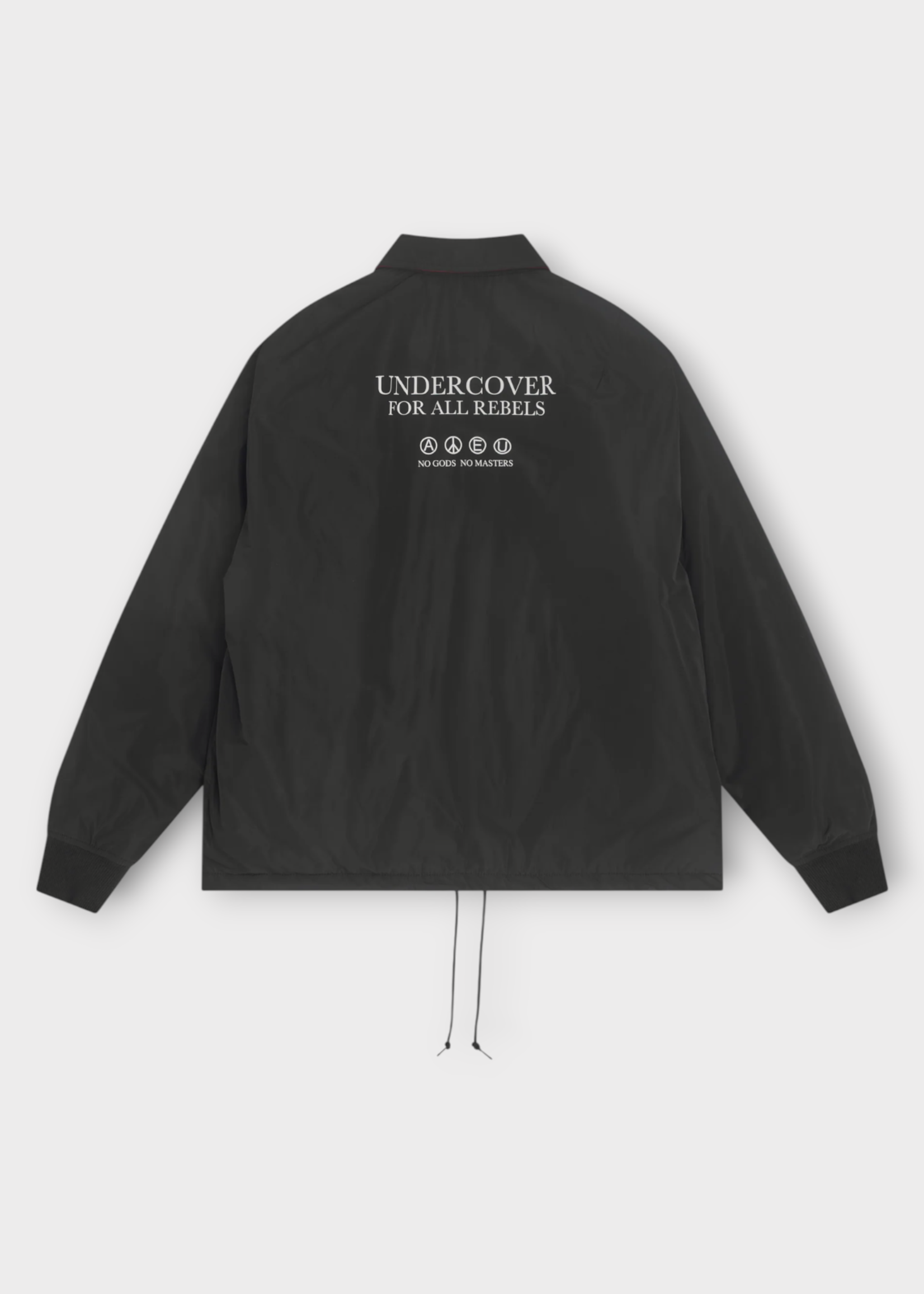 Undercover Undercover Jacket, Black, Zipped Collared Buttoned Jacket in Black