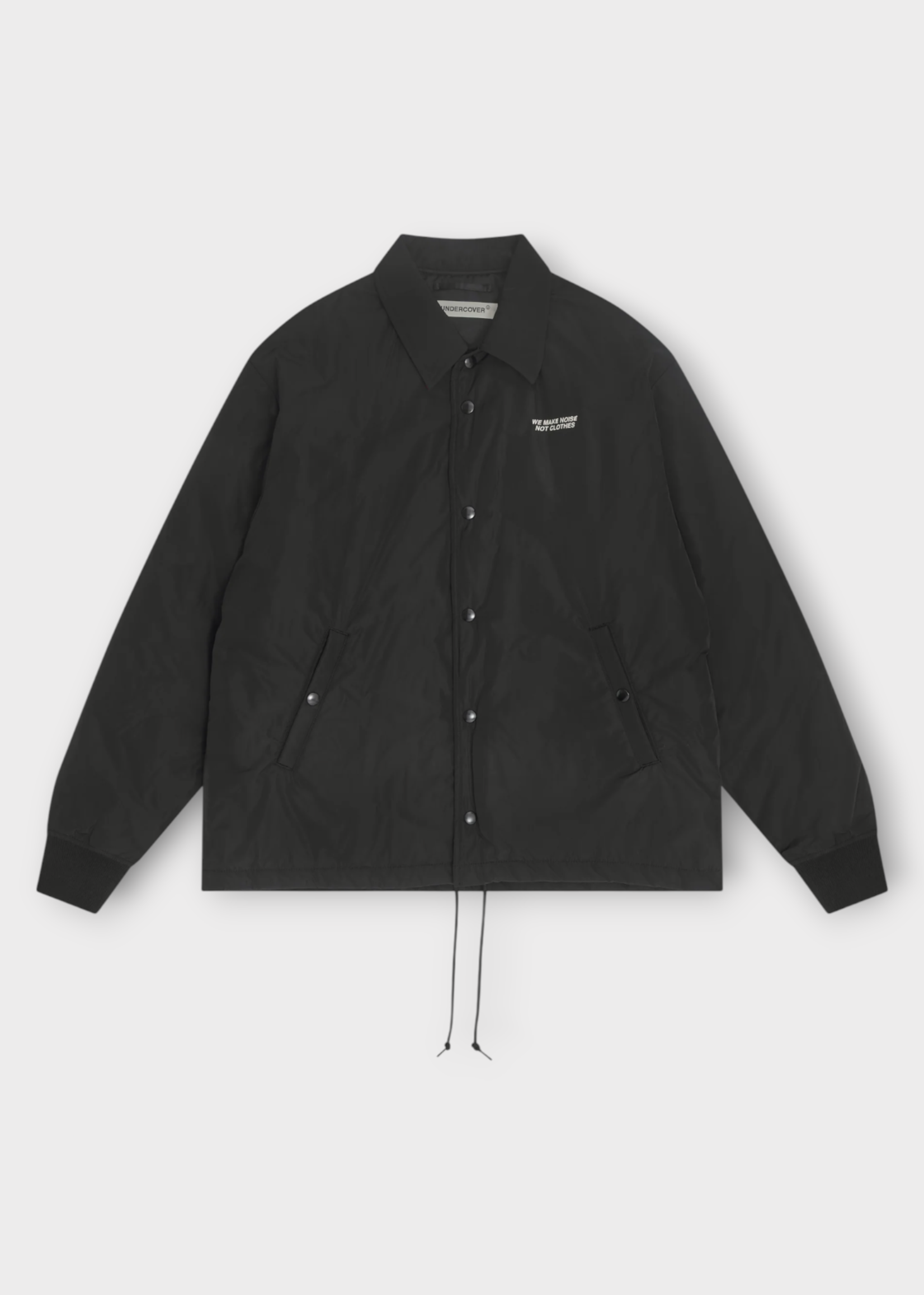 Undercover Undercover Jacket, Black, Zipped Collared Buttoned Jacket in Black