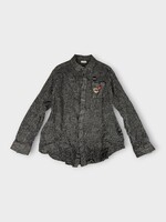Undercover Undercover Shirt, Print, Wool Collared Shirt in Black w/ Check Print