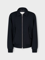 Dries Van Noten Dries Van Noten Jacket, Navy, Venlo Wool Collared Zip Up Jacket