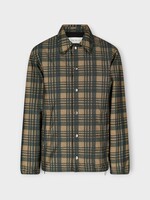Dries Van Noten Dries Van Noten Jacket, Multi, Vorries Collared Button Up Checked Jacket In Tan & Grey