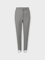Dries Van Noten Dries Van Noten Trousers, Grey, Pandora Stretchy Wool Fitted Stirrup Pants w/ Pleats