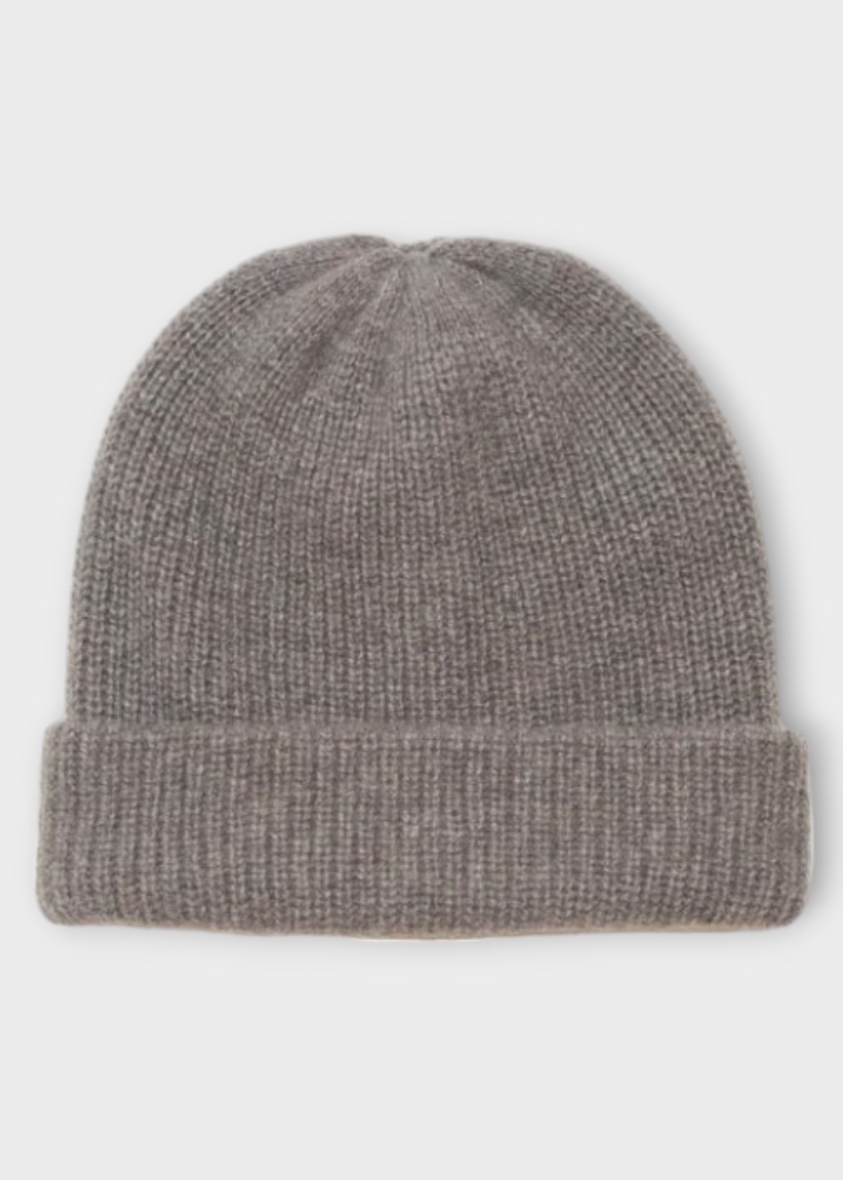 The Elder Statesman The Elder Statesman Hat, Grey, Watchman Cashmere Ribbed Beanie In Light Grey