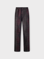 Dries Van Noten Dries Van Noten Trousers, Print, Puvis Silk Cargo Wide Leg Pants In Burgundy Print
