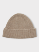 Zegna Zegna Hat, Beige, Cashmere Ribbed Beanie in Beige