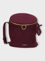 Alaia Alaia Bag, Red, La Canette Cylinder Small Bag In Rouge Grenat