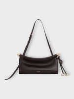 Alaia Alaia Bag, Brown, Le Click East West Small Bag In Marroni