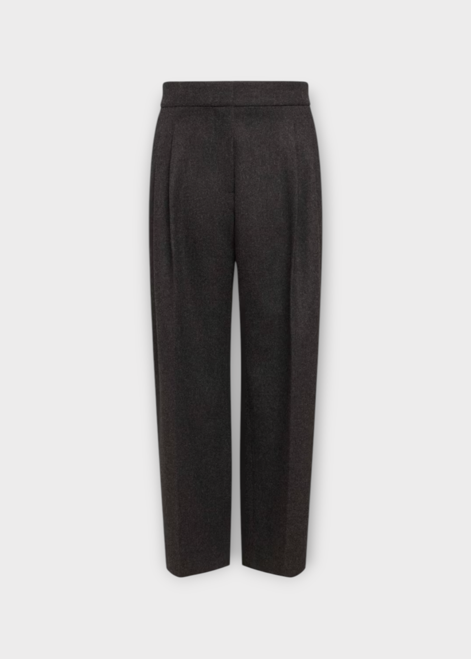 Alaia Alaia Trousers, Black, Tailored Pants In Anthracite w/ Pleats