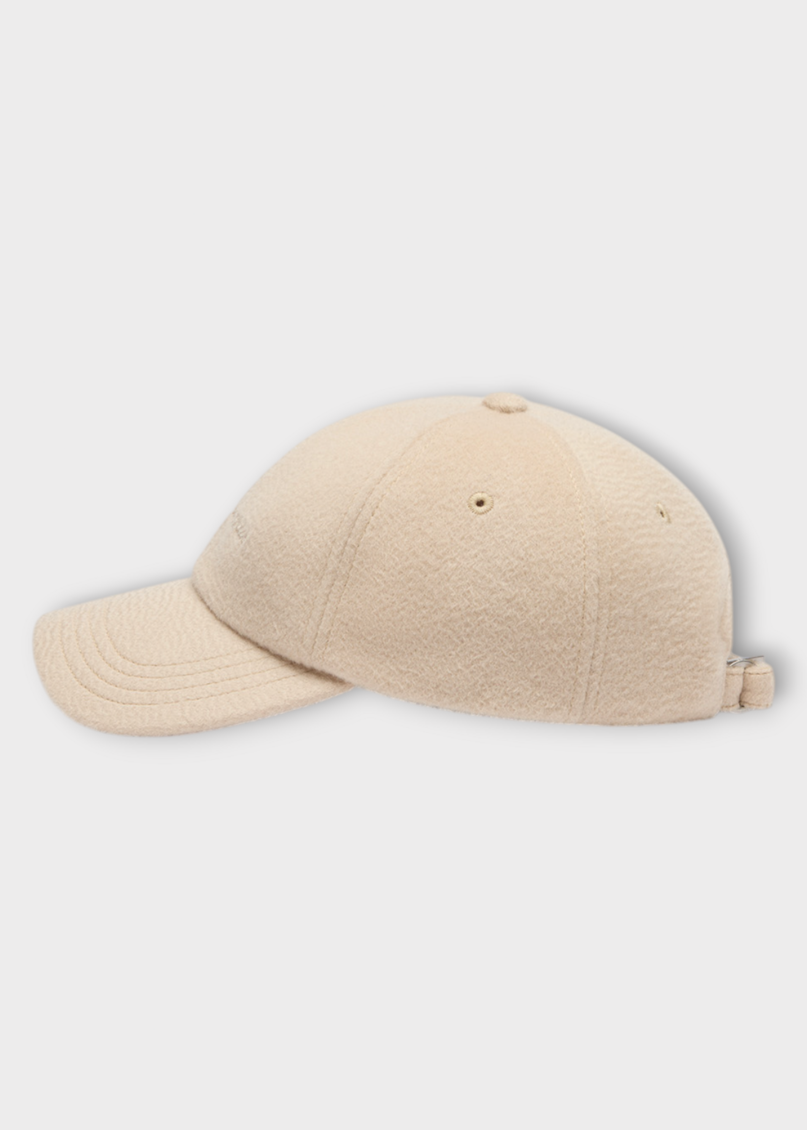 Jacquemus Jacquemus Hat, Beige, La Casquette Cachemiro Virgin Wool Baseball Hat In Light Beige