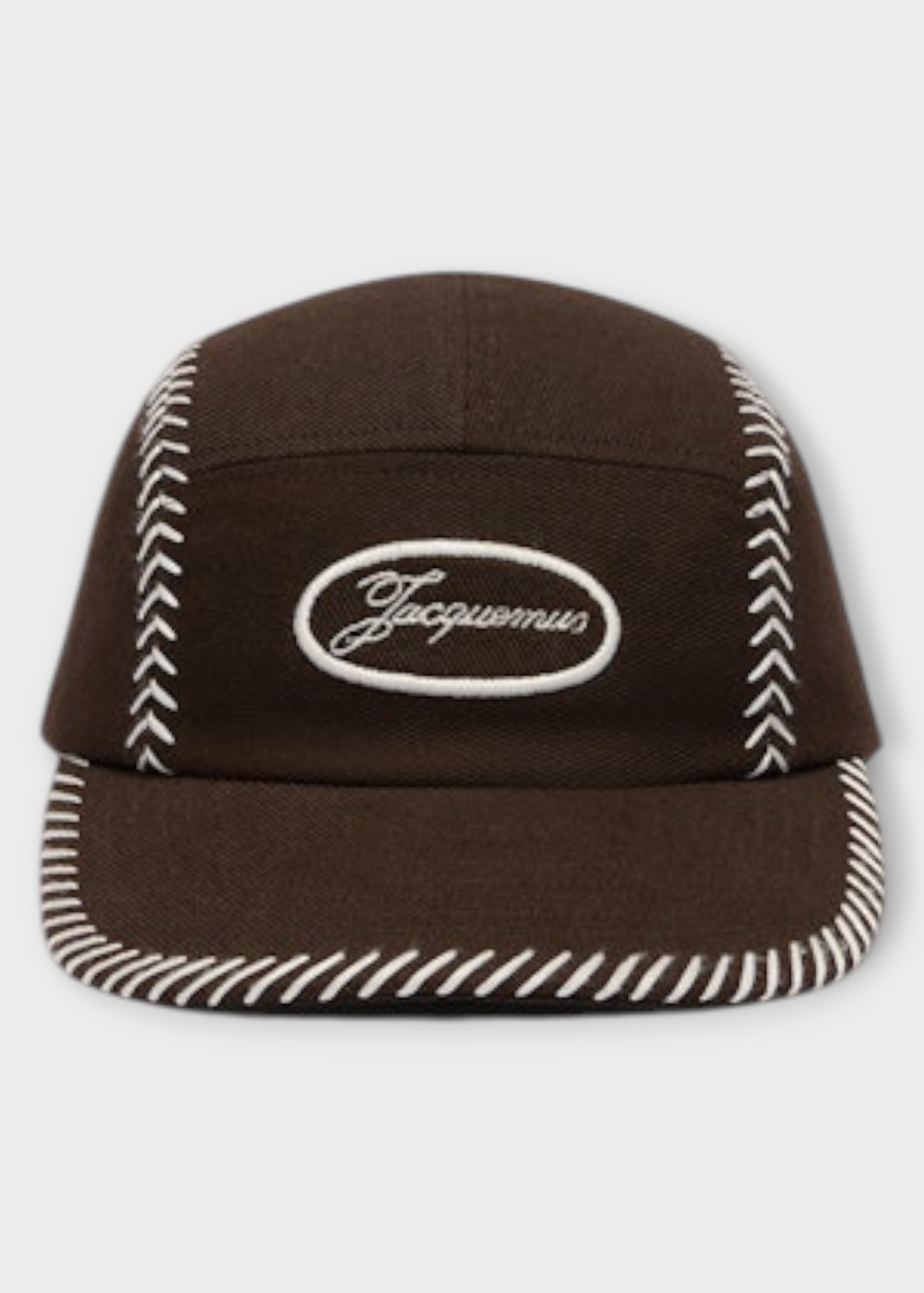 Jacquemus Jacquemus Hat, Brown, La Casquette Casco Baseball Hat In Dark Brown