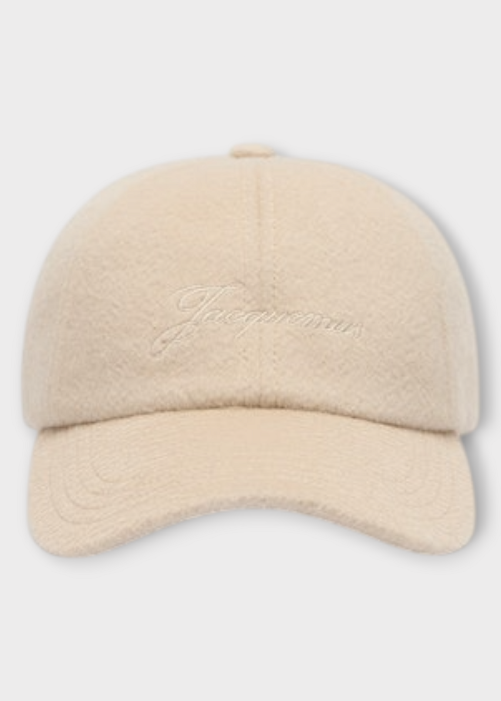 Jacquemus Jacquemus Hat, Beige, La Casquette Cachemiro Virgin Wool Baseball Hat In Light Beige