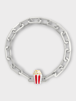 Poubel Poubel Charm, Print, Pop Corn Painted Enamel w/ Sterling Silver