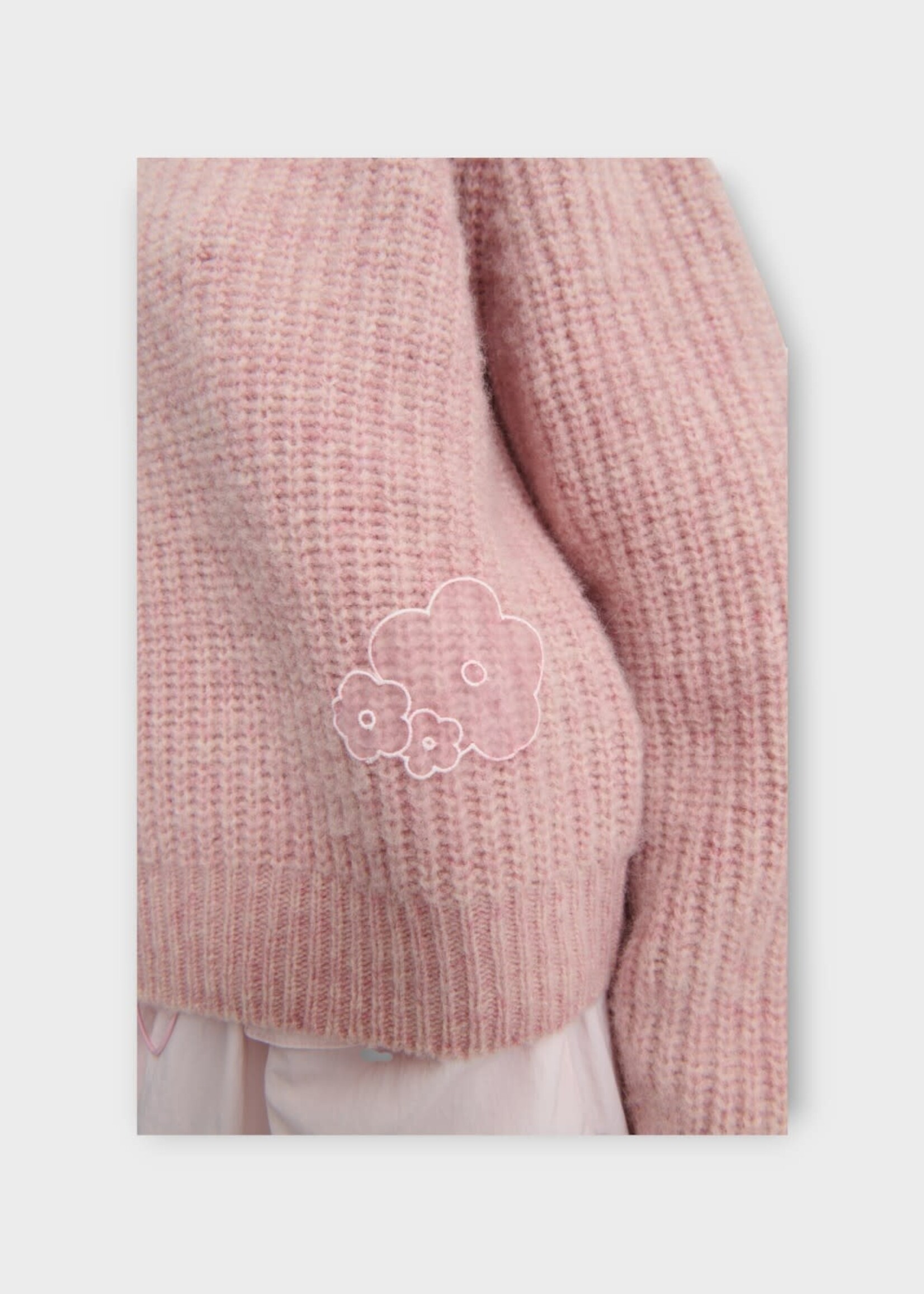 Cecilie Bahnsen Cecilie Bahnsen Knitwear, Pink, Bega Wool Fisherman Knit Pullover In Soft Pink