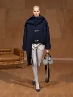 Julie Kegels Julie Kegels Jacket, Navy, Victor Wool Exadurated Shall Jacket