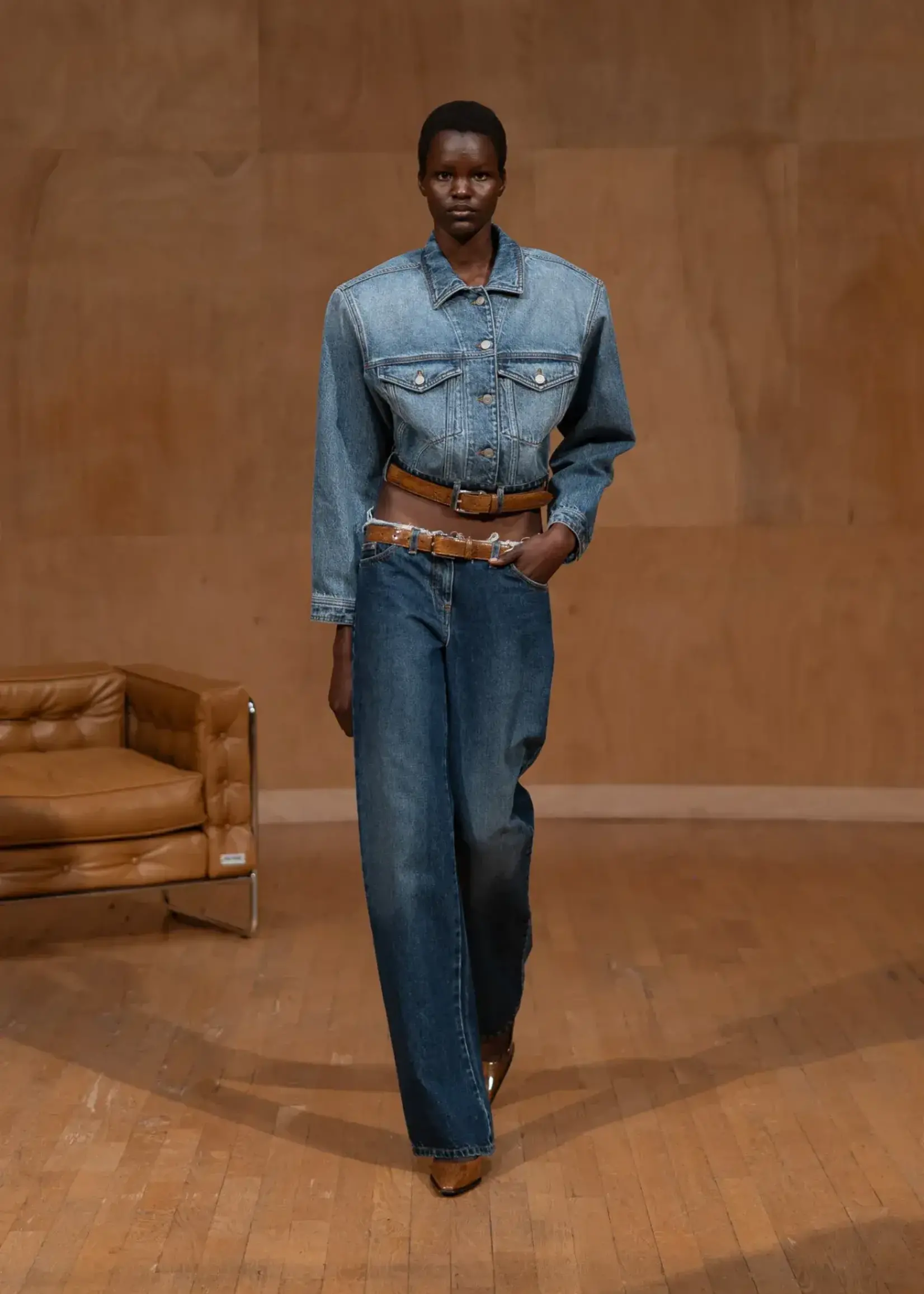 Julie Kegels Julie Kegels Jeans, Blue, Po Denim Cotton Low Waist Straight Fit Distressed Pants