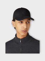 Loro Piana Loro Piana Hat, Navy, Velvet Baseball Cap In Blue Navy w/ Logo Embroidery