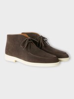 Loro Piana Loro Piana Boots, Brown, Walk And Walk Suede Leather Ankle Boots In Ebano