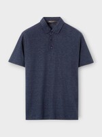 Loro Piana Loro Piana Polo, Navy, Gargano Linen Collared Polo In Blue Navy