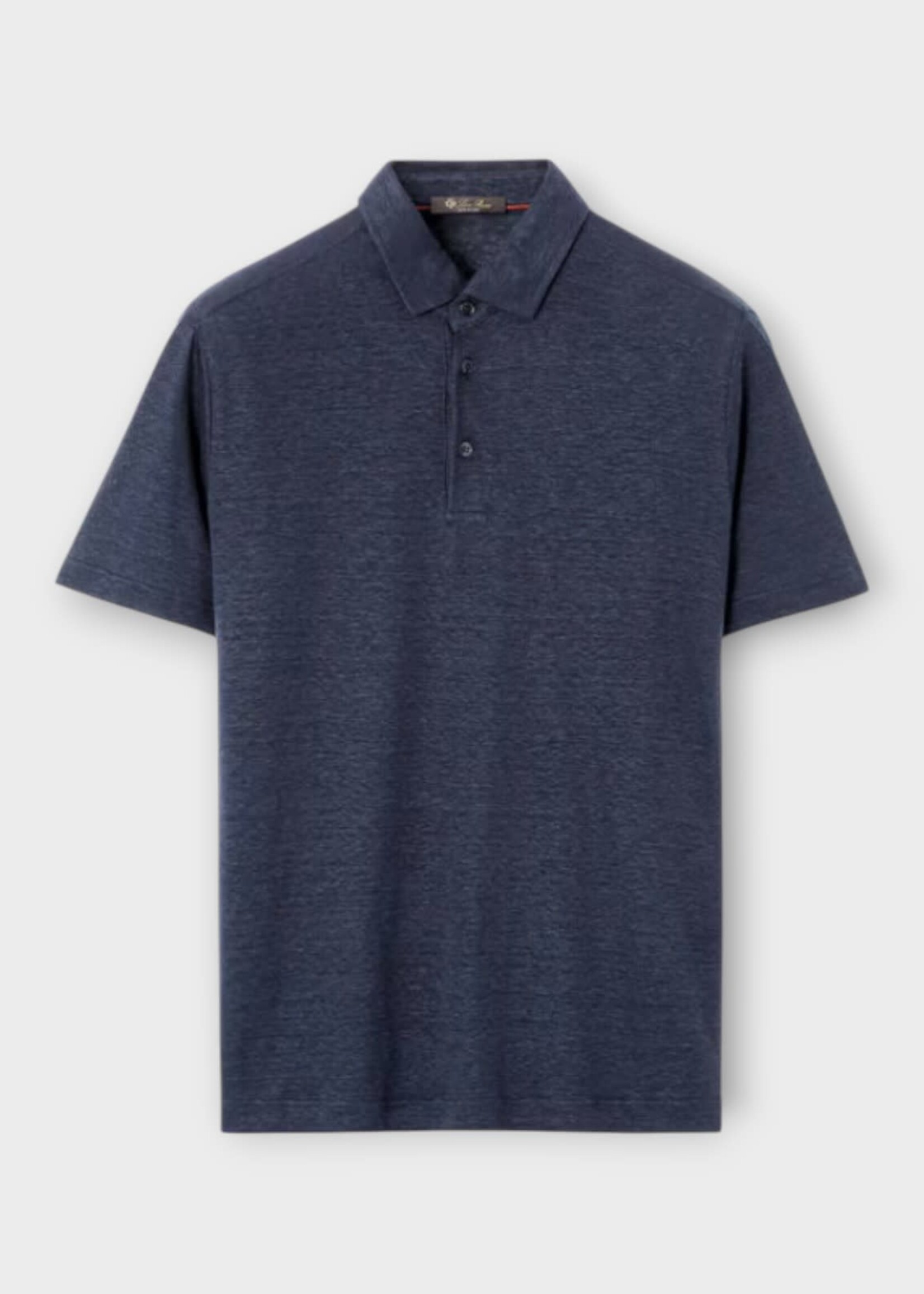 Loro Piana Loro Piana Polo, Navy, Gargano Linen Collared Polo In Blue Navy