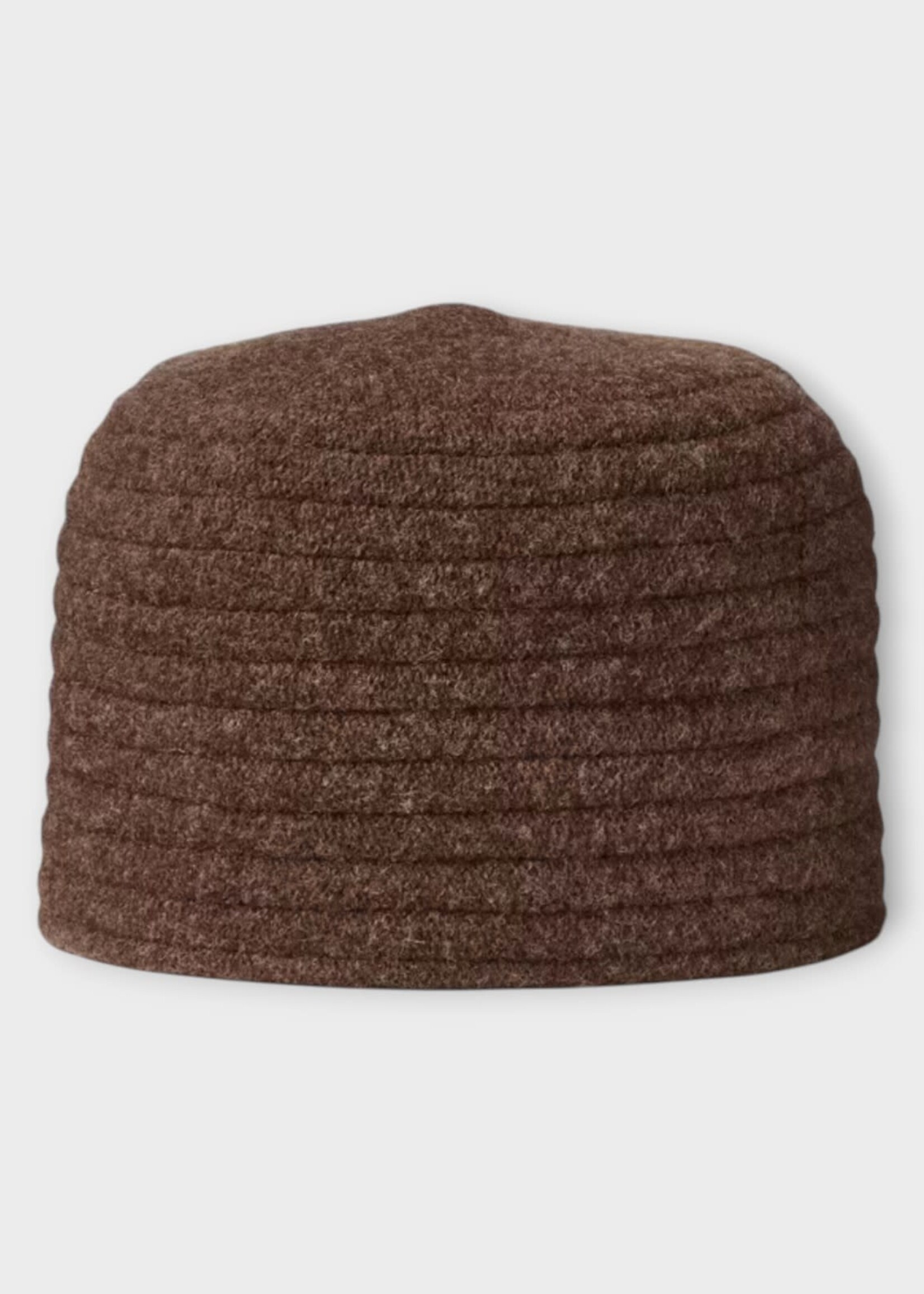Loro Piana Loro Piana Hat, Brown, Alicia Felted Wool Beanie In Chicory Coffee