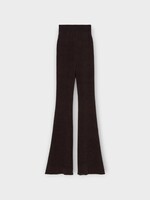 Loro Piana Loro Piana Trousers, Brown, Peruvian Lily Cashmere & Silk High Waist Flared Pants in Vintage Brown